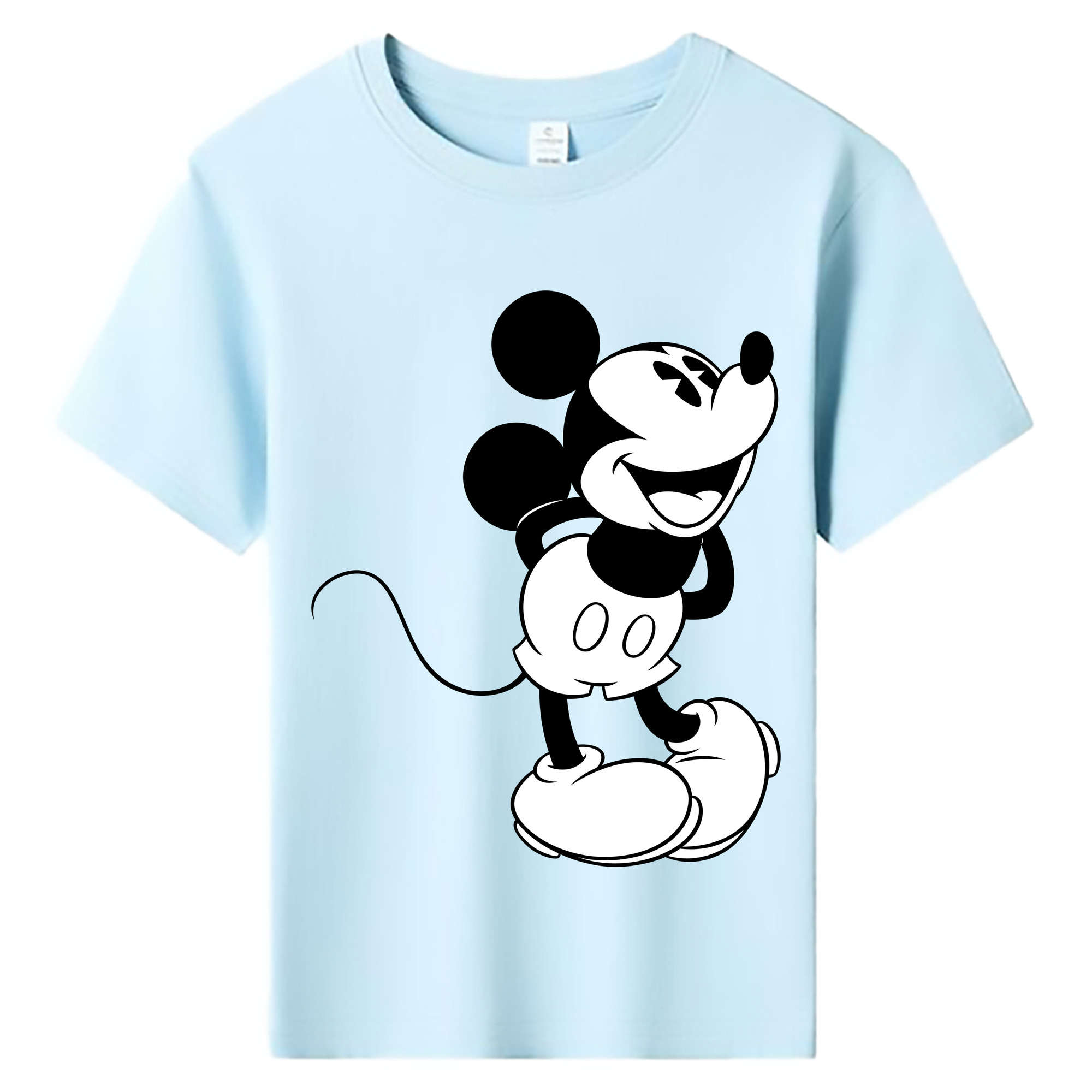 ミッキーマウス Mickey Mouse 綿100％キッズTシャツ（フロントプリント）